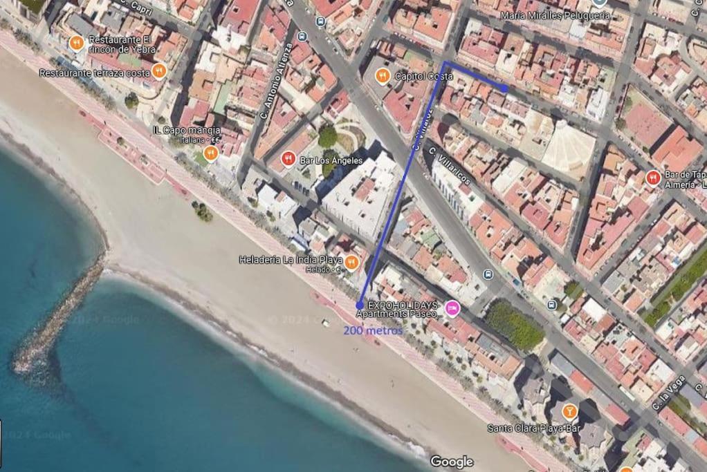Piso A 200 Metros De La Playa Llegada Autonoma Apartment Almeria Luaran gambar